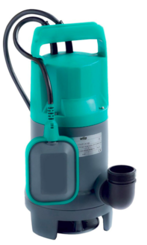 Wilo Waste 14.9 Az Kirli Su Drenaj Dalgıç Pompa 10 Mt. Kablolu Flatörlü 9 mss 13 m³/h 220 Volt