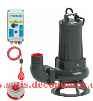 Sumak SDTB 50/4 Foseptik Dalgıç Pompa Trifaze 380V 5.5 Hp
