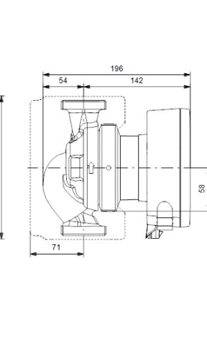 Grundfos MAGNA1 25-60(180 mm) 80-100.000 Kazan İçin Frekans Konvertörlü Sirkülasyon Pompası 6mss 7.5m³/h